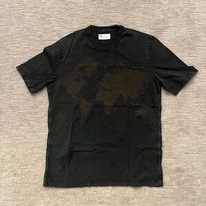 4SDESIGNS World Map Short Sleeve T Shirt